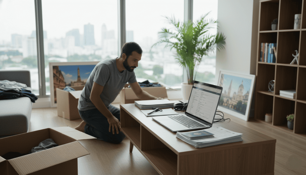 expatrié français dans son bureau en Thailand