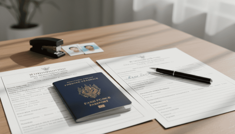 papier et documents posés sur un bureau