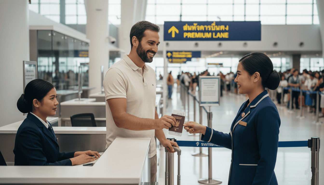 Expatrié et des professionnelles à l'aéroport
