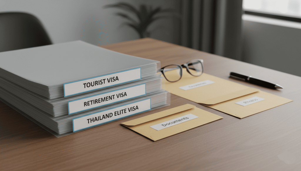 Documents et lunettes posés sur un bureau